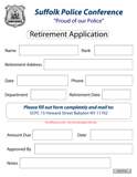 Suffolk Police Conference Retirement Application